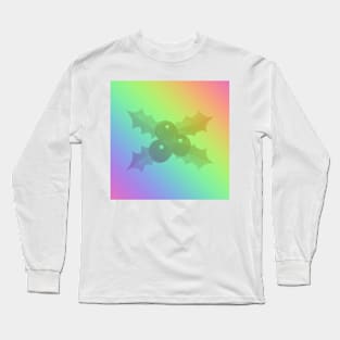 Rainbow Holly Berries Long Sleeve T-Shirt